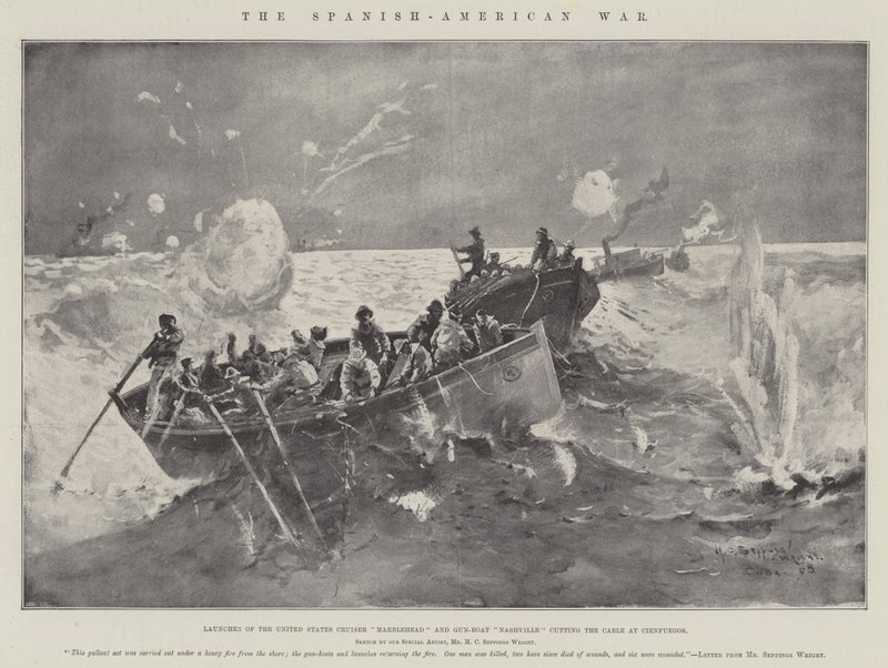 İspanya-Amerika Savaşı, Amerika Birleşik Devletleri Kruvazörü Marblehead ve Gun-Boat Nashville