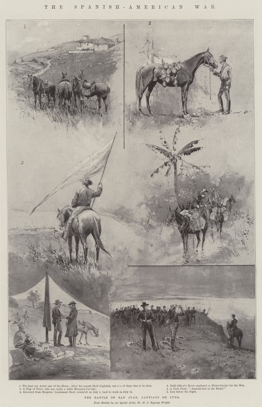 İspanyol-Amerikan Savaşı, San Juan Savaşı, Santiago de Cuba by Henry Charles Seppings Wright