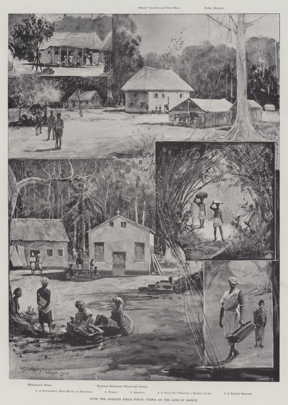 Ashanti Saha Kuvvetleri ile Mart Hattında Görüşler by Henry Charles Seppings Wright