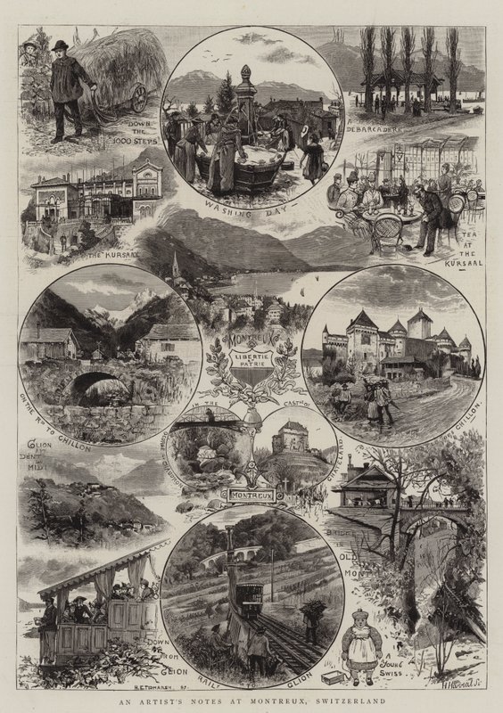 Bir Sanatçının Notları, Montrö, İsviçre by Henry Edward Tidmarsh