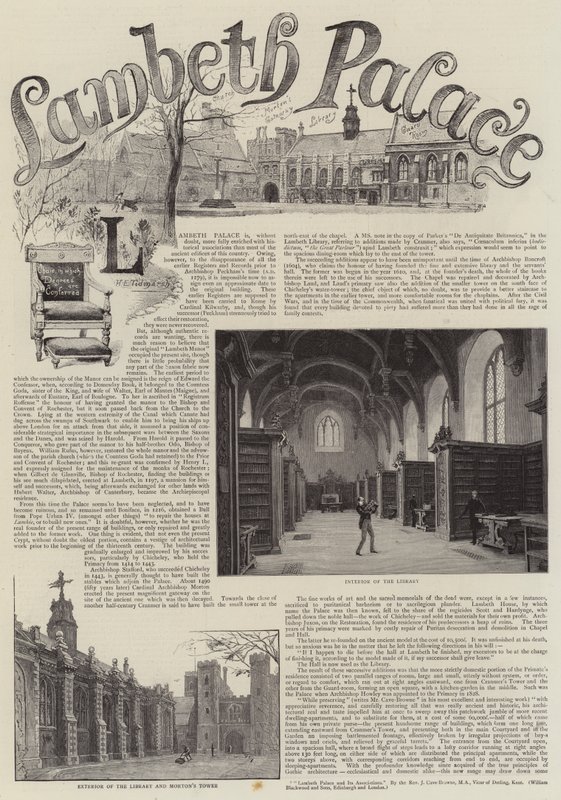 Lambeth Sarayı by Henry Edward Tidmarsh