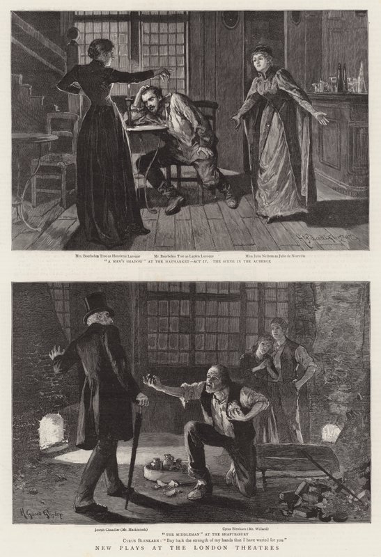 Londra Tiyatrolarında Yeni Oyunlar by Henry Gillard Glindoni