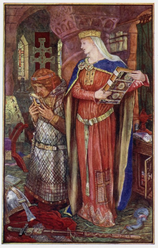 Okumadığı halde dönüp onun kitaplarını inceler, en sevdiklerini öperdi. by Henry Justice Ford
