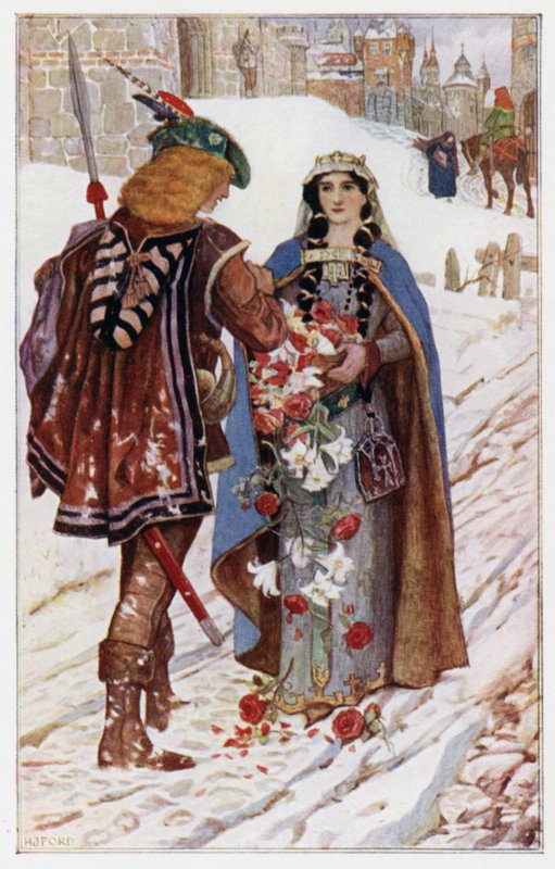 The Miracle of the Roses and Lilies  by Henry Justice Ford