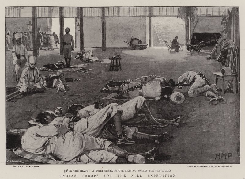 ನೈಲ್ ದಂಡಯಾತ್ರೆ ಟರ್ಕಿಗಾಗಿ ಭಾರತೀಯ ಪಡೆಗಳು by Henry Marriott Paget