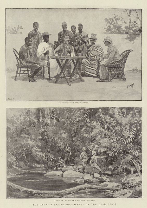 Ashanti Seferi, Gold Coast Sahneleri by Henry Marriott Paget