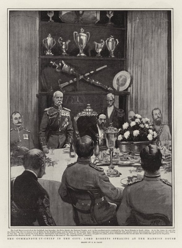Şehrin Başkomutanı Lord Roberts, Mansion House