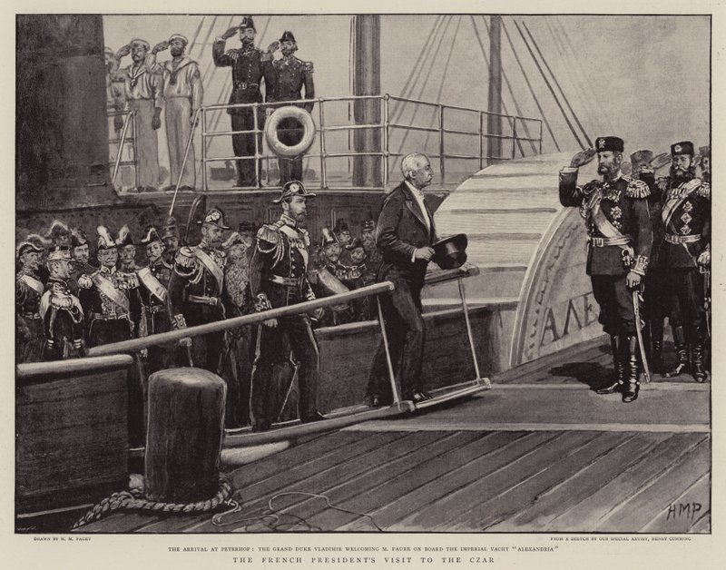 Fransa Cumhurbaşkanının Çarı Ziyareti by Henry Marriott Paget