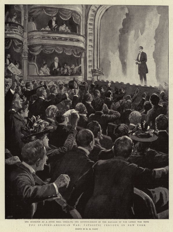 İspanyol-Amerikan Savaşı, New York'ta Vatanseverlik Ateşi by Henry Marriott Paget