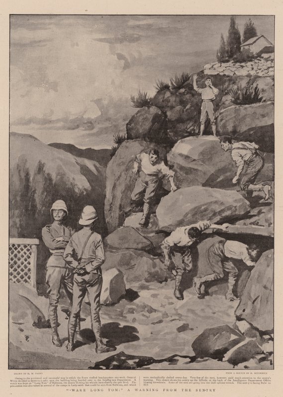 Ware Long Tom, Nöbetçiden Bir Uyarı by Henry Marriott Paget
