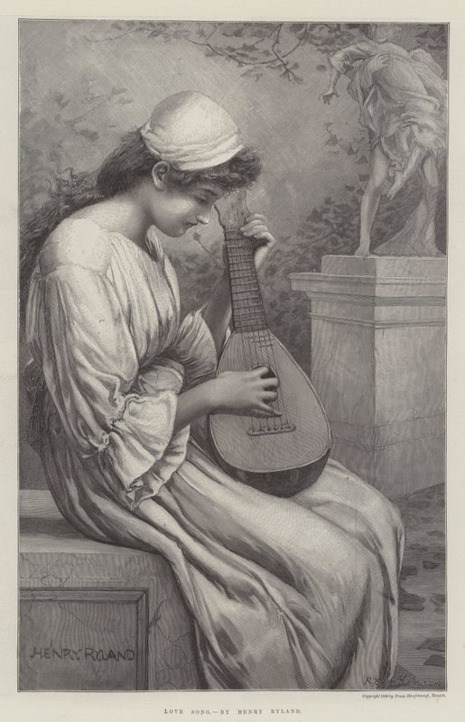 Aşk şarkısı by Henry Ryland
