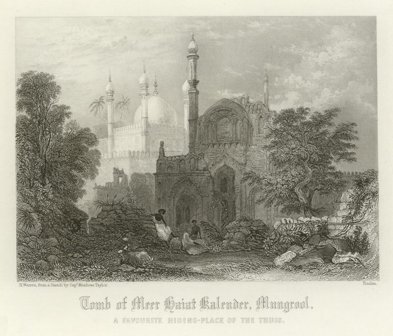 Tomb of Meer Haiat Kalender, Mungrool, India  by Henry Warren