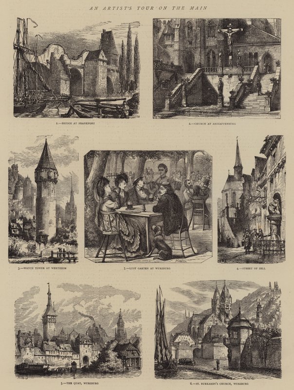 Ana Yolda Bir Sanatçının Turu by Henry William Brewer
