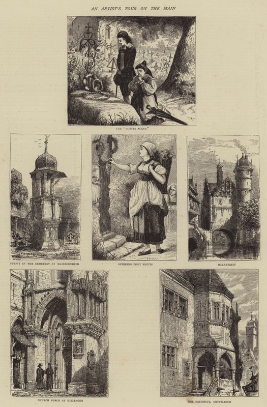 Ana Yolda Bir Sanatçının Turu by Henry William Brewer