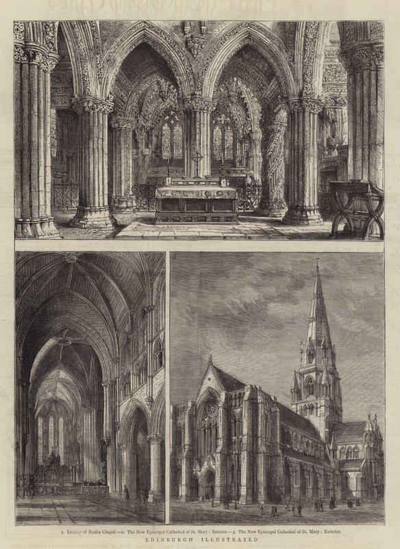resimli Edinburgh by Henry William Brewer