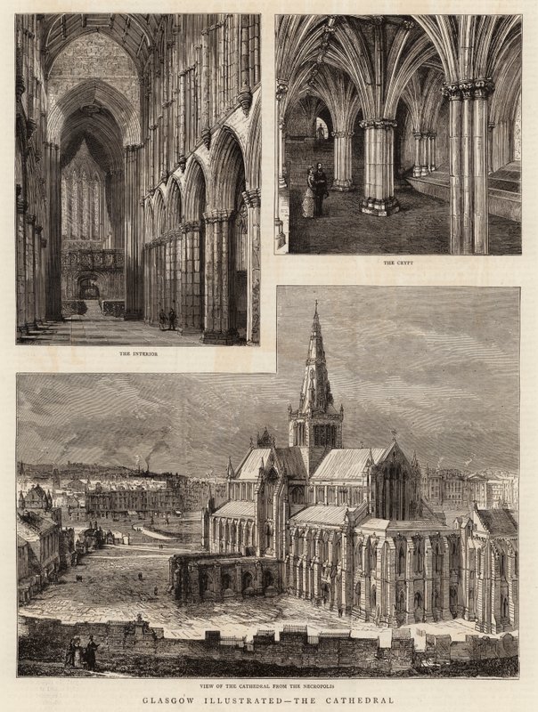 Glasgow Illustrated, Katedral by Henry William Brewer