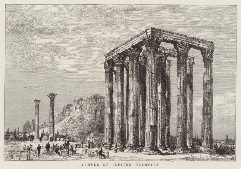 Jüpiter Olympius Tapınağı by Henry William Brewer