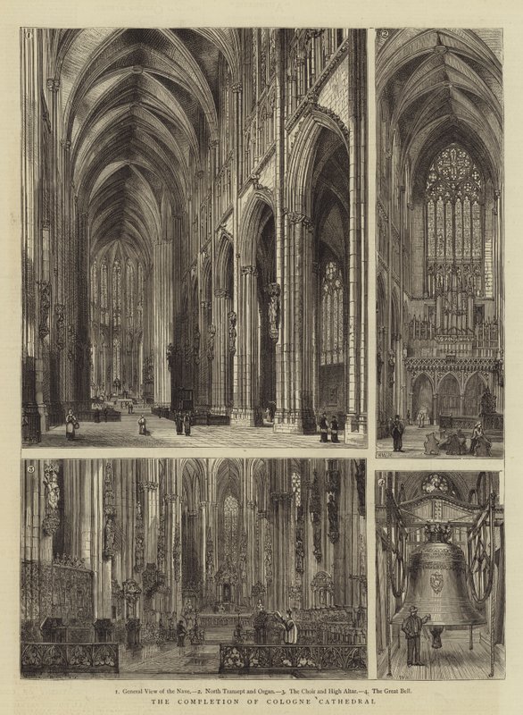 ಕಲೋನ್ ಕ್ಯಾಥೆಡ್ರಲ್ ಟರ್ಕಿಯ ಪೂರ್ಣಗೊಳಿಸುವಿಕೆ by Henry William Brewer