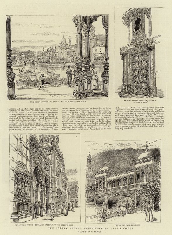 Earl's Court'taki Hint İmparatorluğu Sergisi by Henry William Brewer
