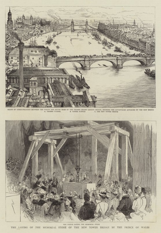 Galler Prensi tarafından New Tower Bridge