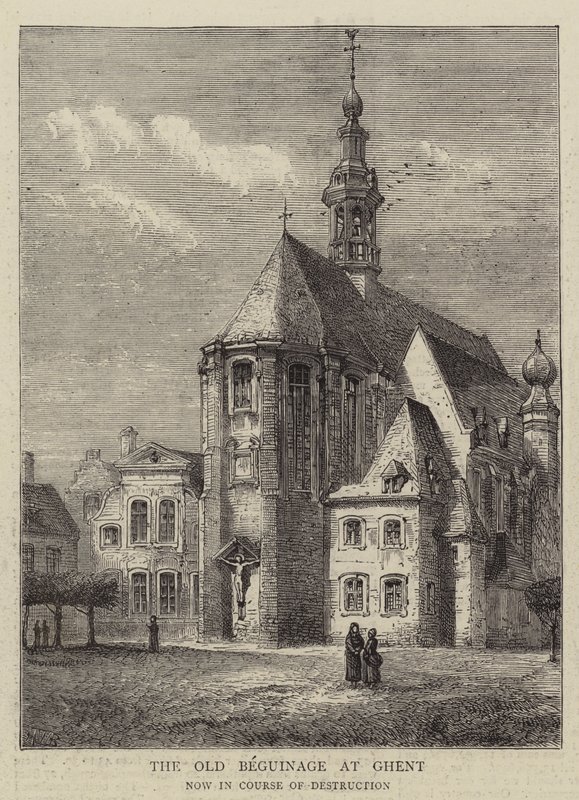Gent'teki Eski Beguinage by Henry William Brewer