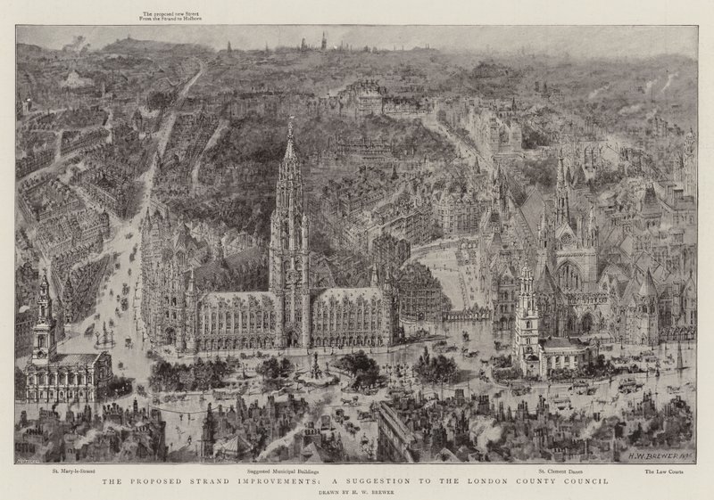 Önerilen Hat İyileştirmeleri, Londra İl Meclisine Bir Öneri by Henry William Brewer