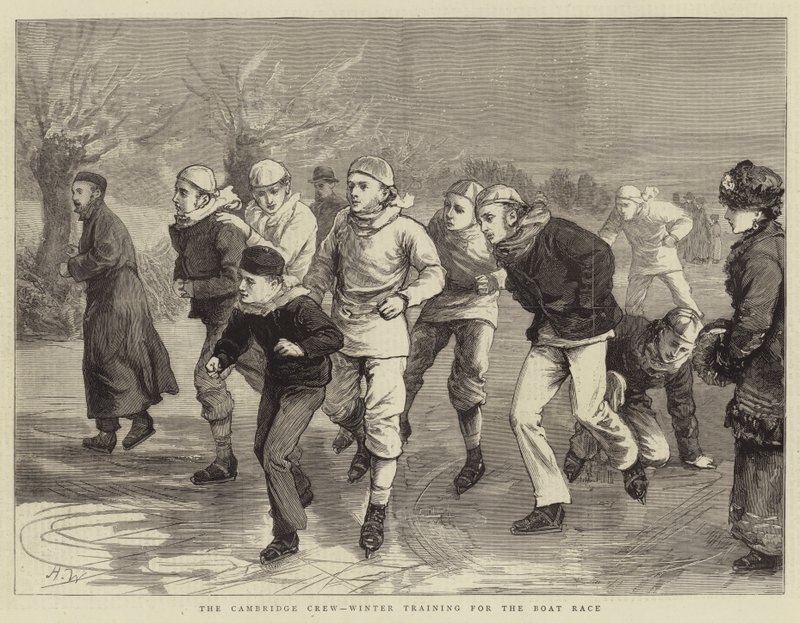 Cambridge Mürettebatı, Tekne Yarışı için Kış Eğitimi by Henry Woods
