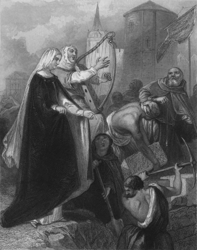 The Walling of New Ross, County Wexford, Ireland  by Henry after Warren