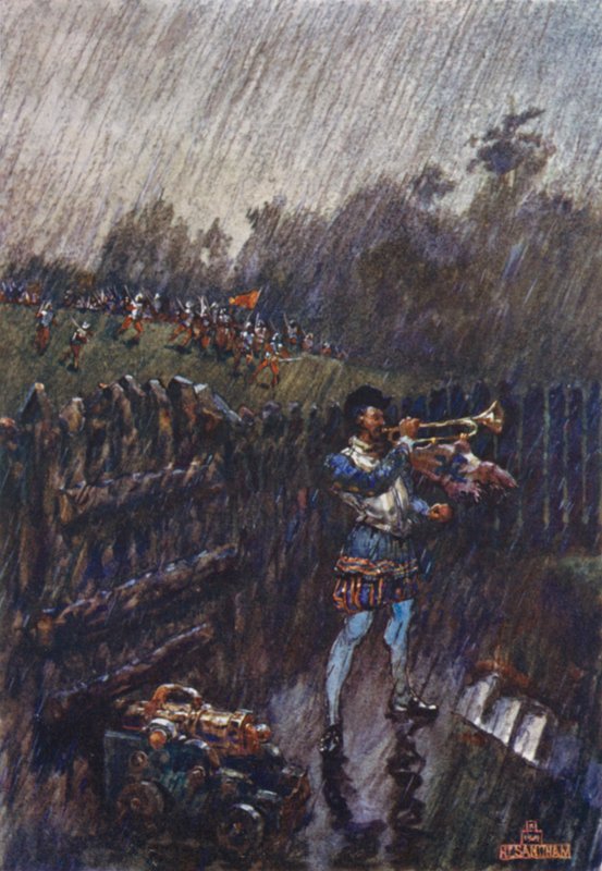 Bir alarm, çok geç! (renkli taş) by Henry (after) Sandham