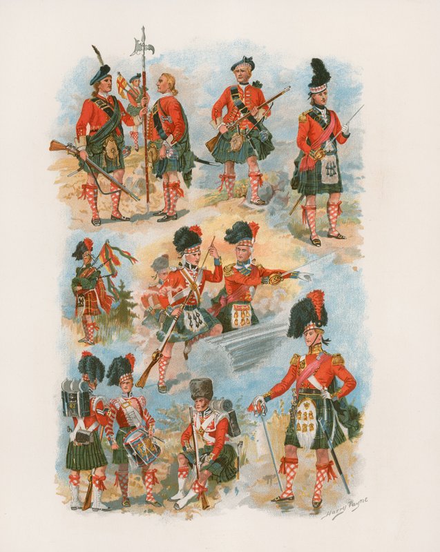 42. Royal Highlanders The Black Watch (chromolitho) by Henry A. Payne