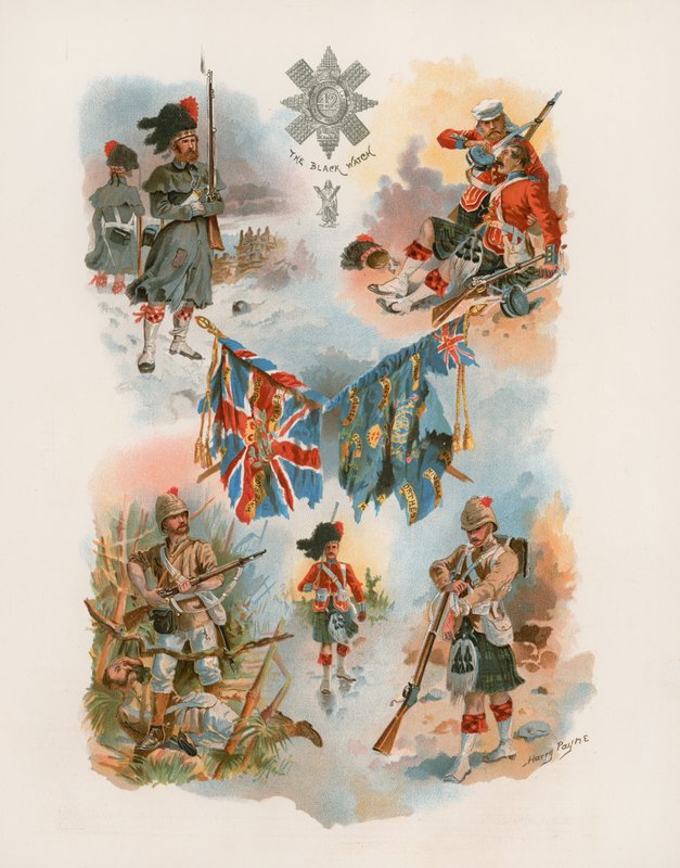 42. Royal Highlanders, The Black Watch (chromolitho) by Henry A. Payne