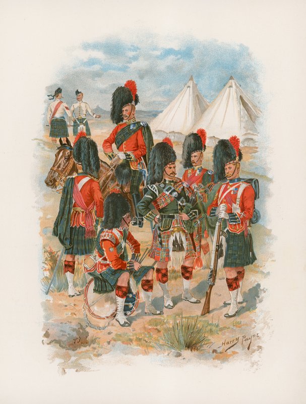 42. Royal Highlanders, The Black Watch (chromolitho) by Henry A. Payne