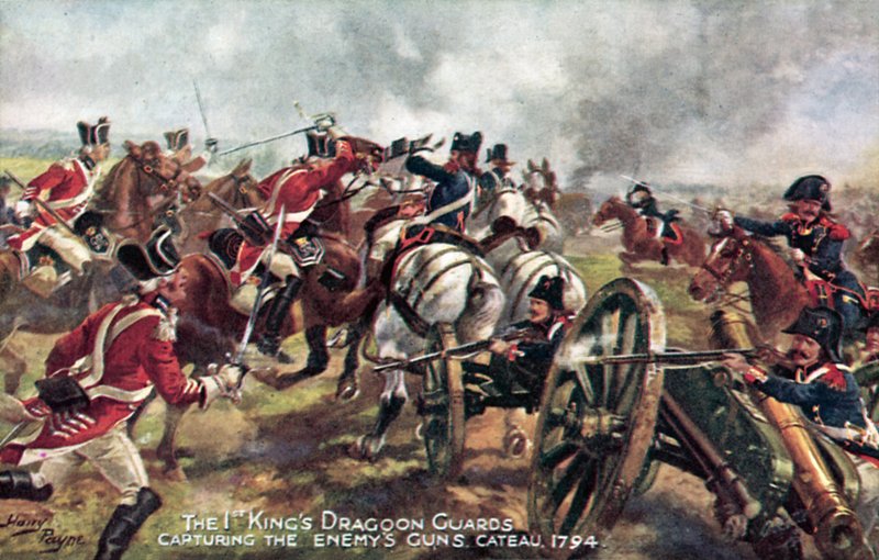 Kings Ejderha Muhafızları, Cateau, 25 Nisan 1794 by Henry A. Payne