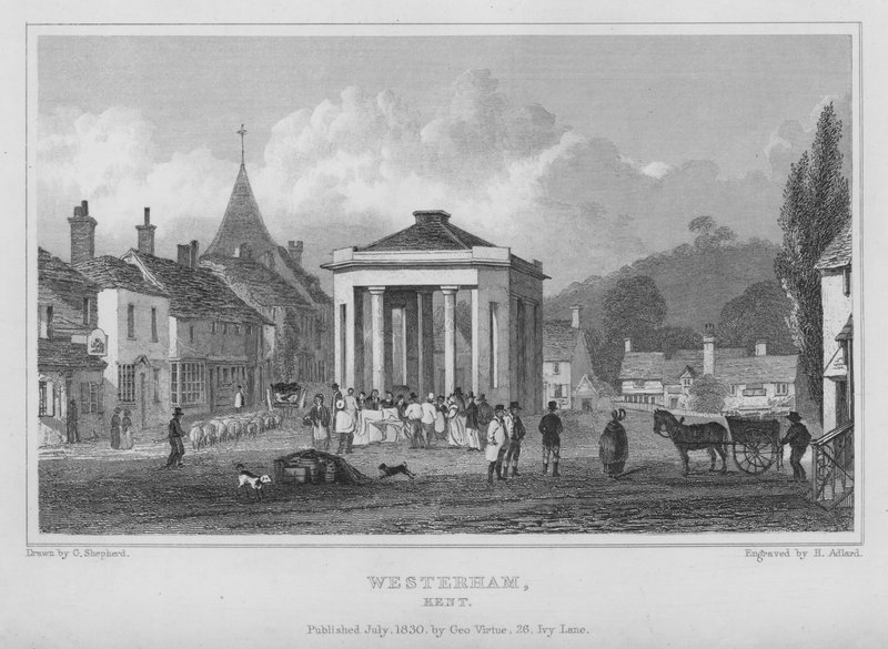 Westerham, Kent (gravür) by Henry Adlard