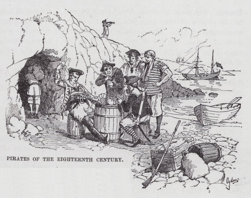 Onsekizinci Yüzyılın Korsanları (gravür) by Henry Alexander (after) Ogden