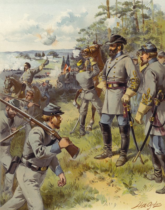 Stonewall Jackson, Boğa Koşusu by Henry Alexander (after) Ogden