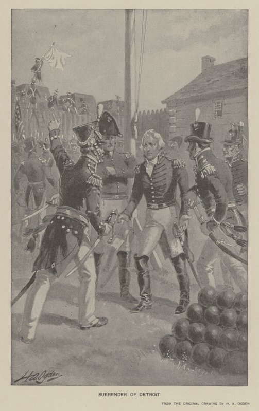 Detroit'in Teslimi (lito) by Henry Alexander (after) Ogden