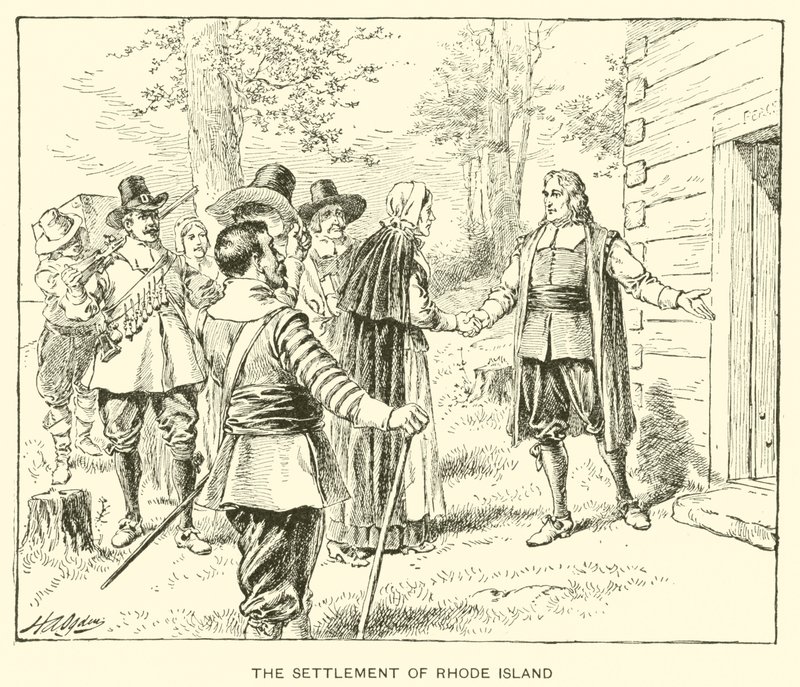 Rhode Island Yerleşimi (lito) by Henry Alexander (after) Ogden
