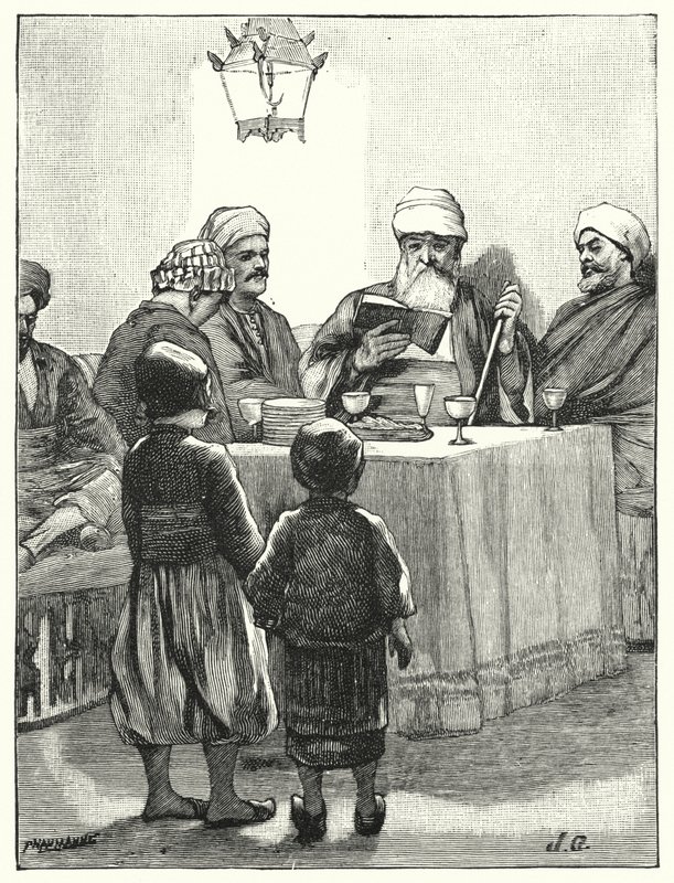 Modern Yahudilerin Fısıh Bayramı (lito) by Henry Andrew Harper