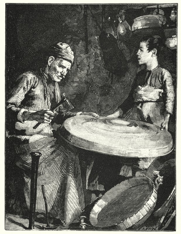 Doğulu bir bakırcı (lito) by Henry Andrew Harper