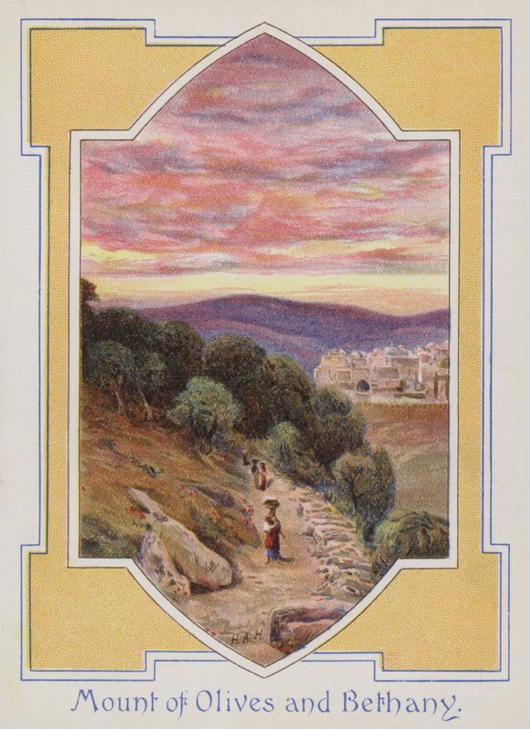 Zeytin Dağı ve Beytanya (chromolitho) by Henry Andrew Harper