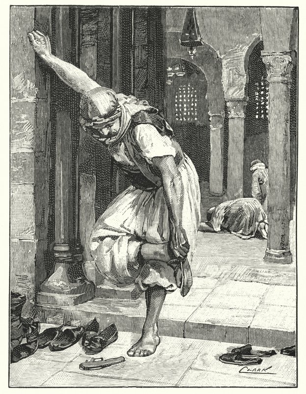 Ayakkabıları çıkarmak, bir Doğu geleneği (lito) by Henry Andrew Harper