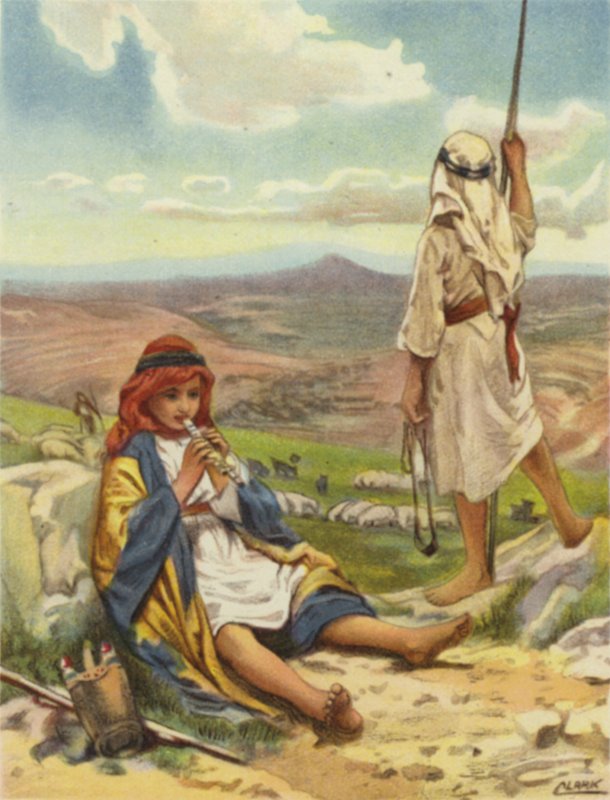 Beytüllahim tepelerinde çoban hayatı (renkli taş) by Henry Andrew Harper