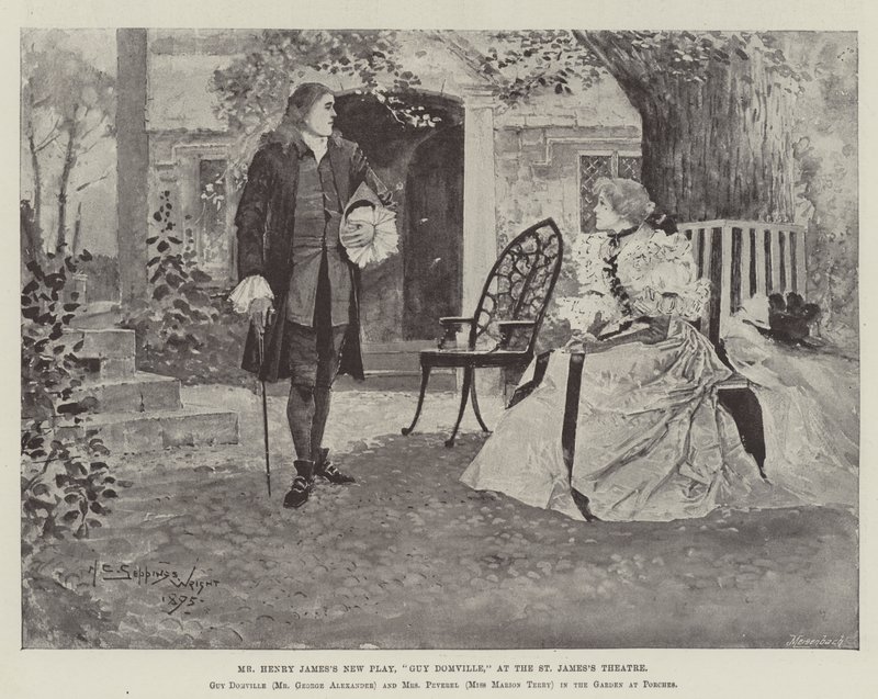 Bay Henry James'in Yeni Oyunu, Guy Domville, St James's Theatre'da by Henry Charles Seppings Wright