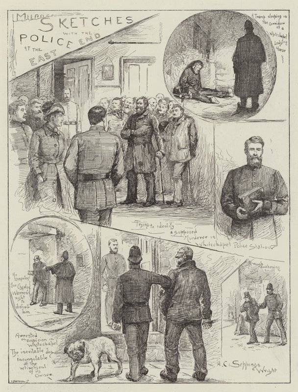 Doğu Yakasında Polisle Skeçler by Henry Charles Seppings Wright