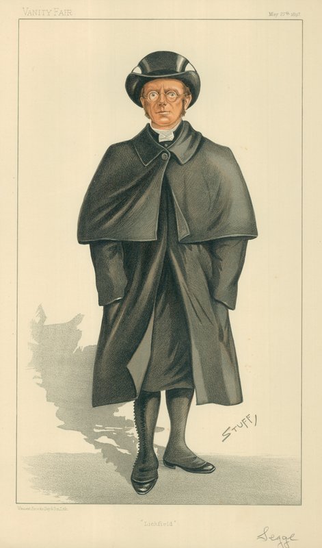 Lichfield Piskoposu, Lichfield, 27 Mayıs 1897, Vanity Fair karikatürü by Henry Charles Seppings Wright