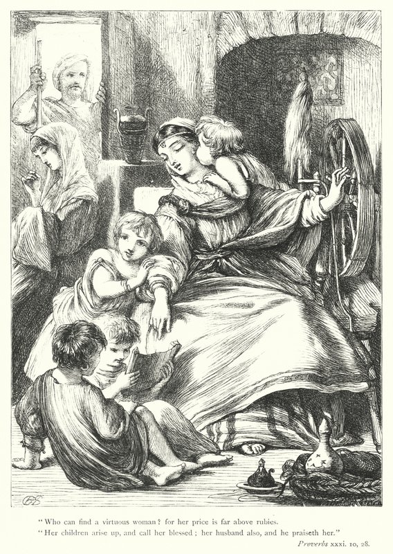 Mükemmel Kadın (gravür) by Henry Courtney (after) Selous