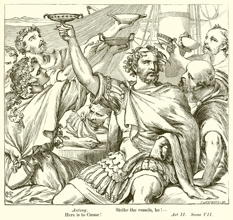 Antonius ve Kleopatra by Henry Courtney Selous