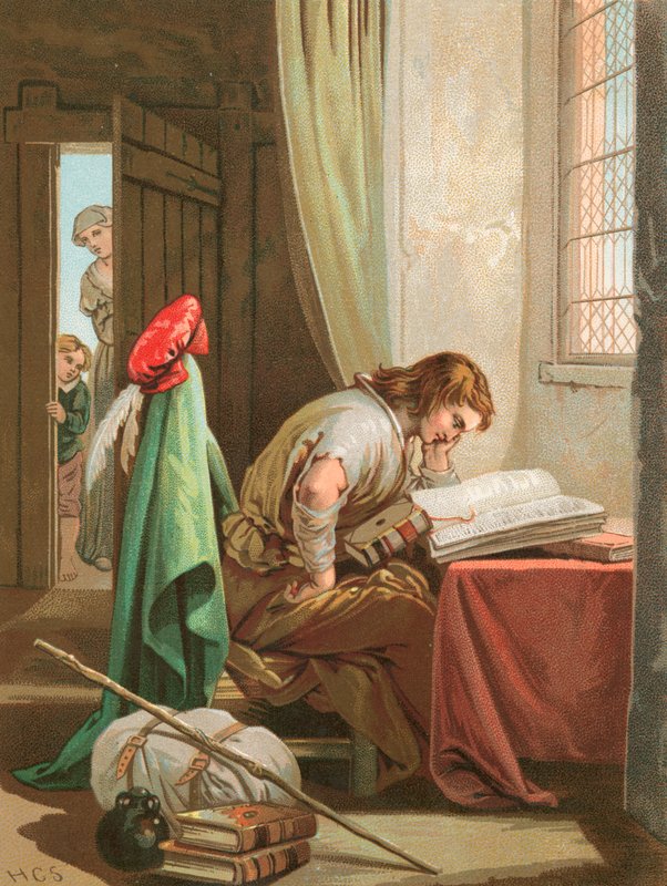 Hıristiyan ağlar ve dua eder by Henry Courtney Selous