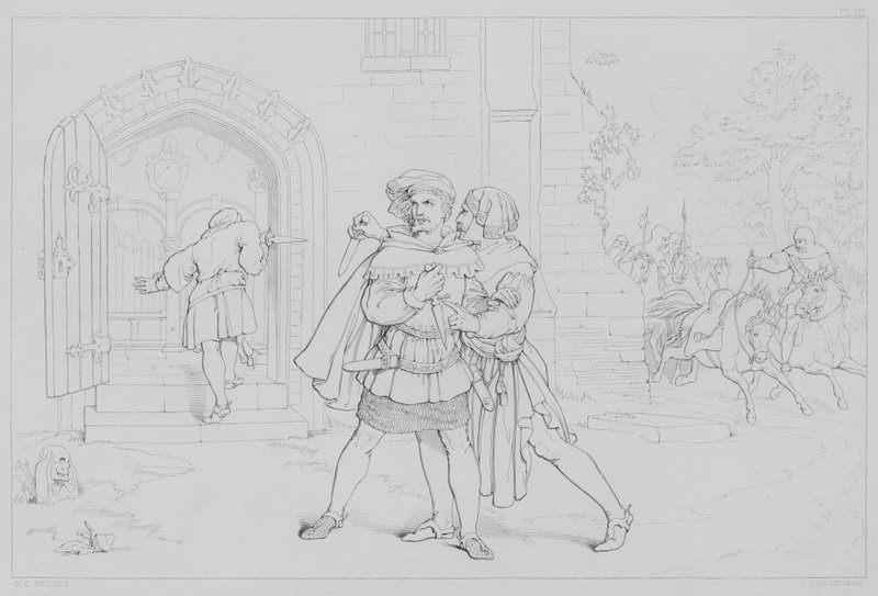 Sir Walter Scott'a göre Robert Bruce'un hayatından bir bölüm by Henry Courtney after Selous